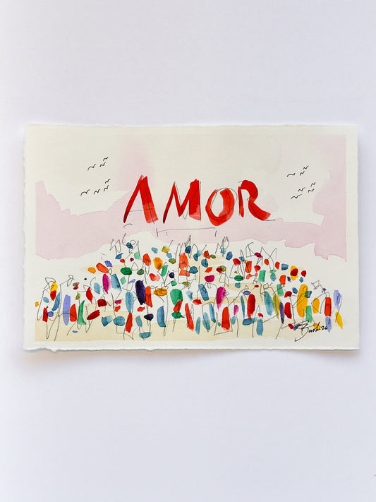 AMOR Pink Sky  | 8 x 11