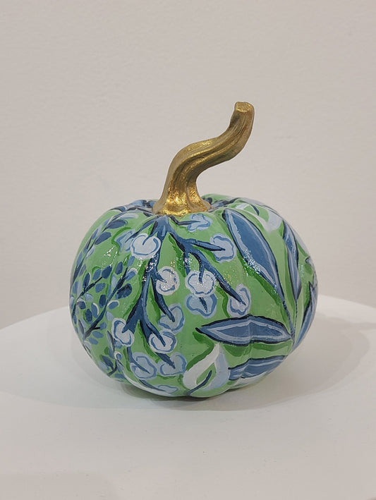 Jessica LoPresto |  Hand-painted Pumpkin Green