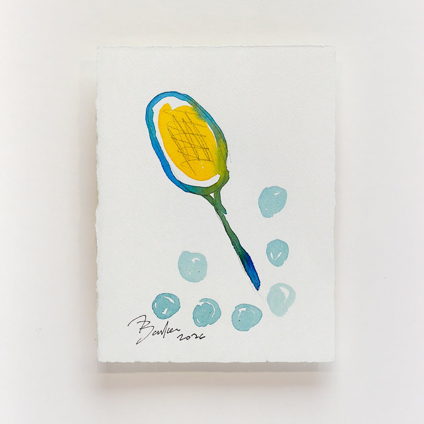 Tennis No. 5 | 5.5 x 7.5