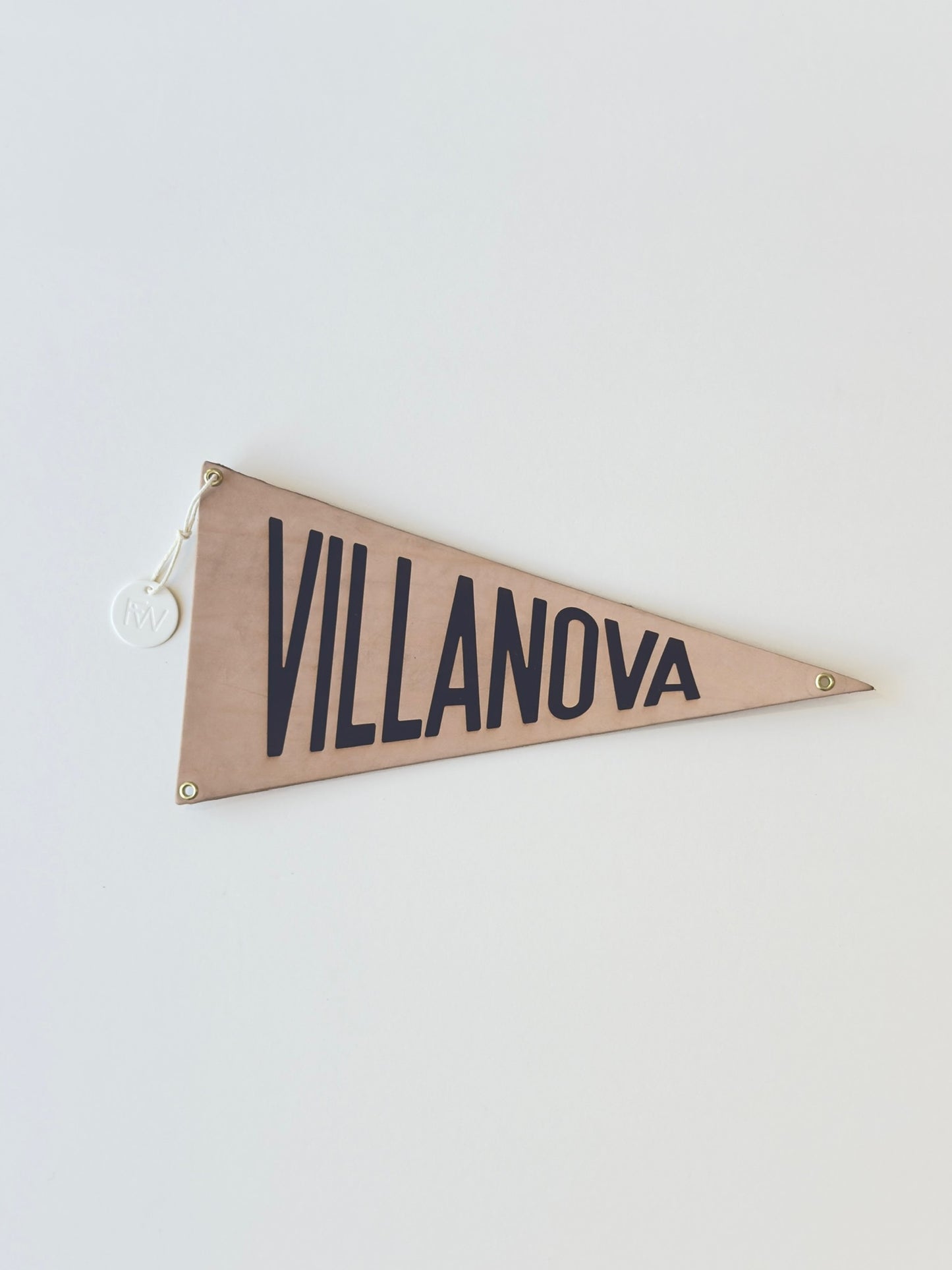 VILLANOVA Leather Pennant Flag