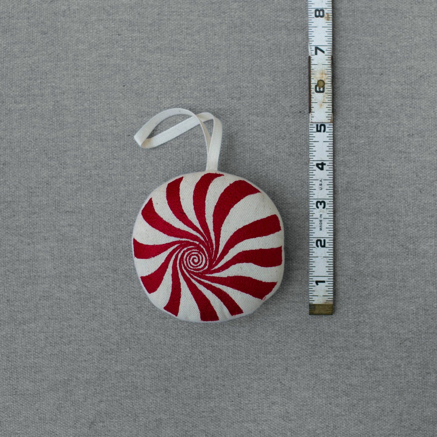 Peppermint | Embroidered Ornament