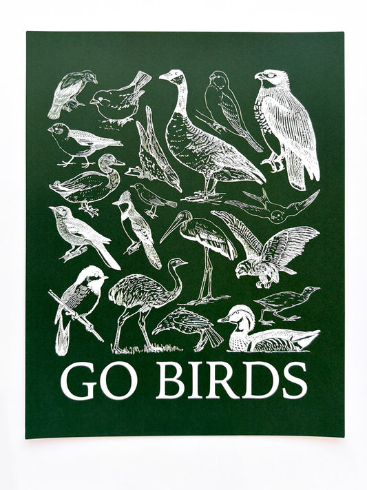 Go Birds Print | 11 x 14