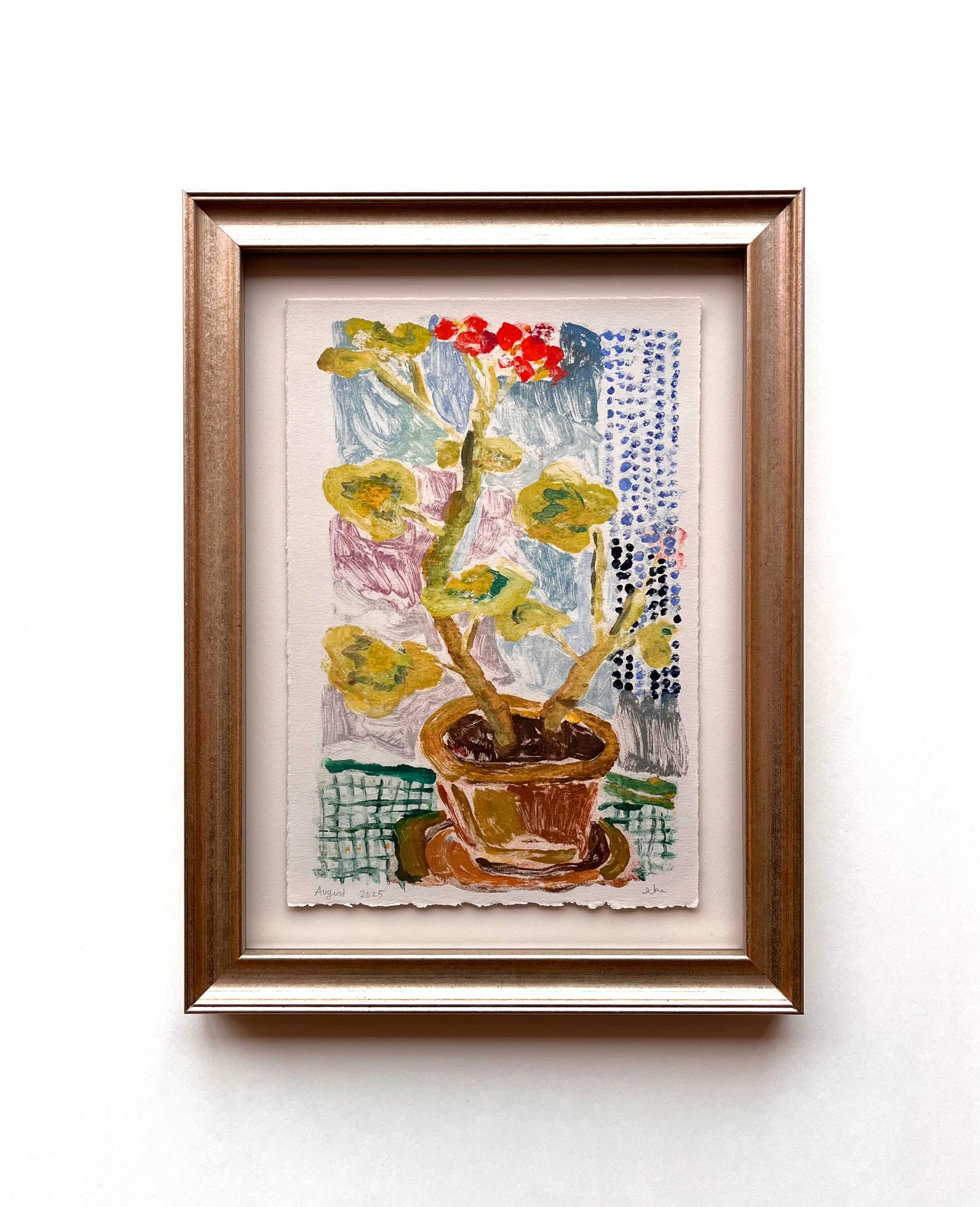 Potted Geranium No. 1  | 12 x 15