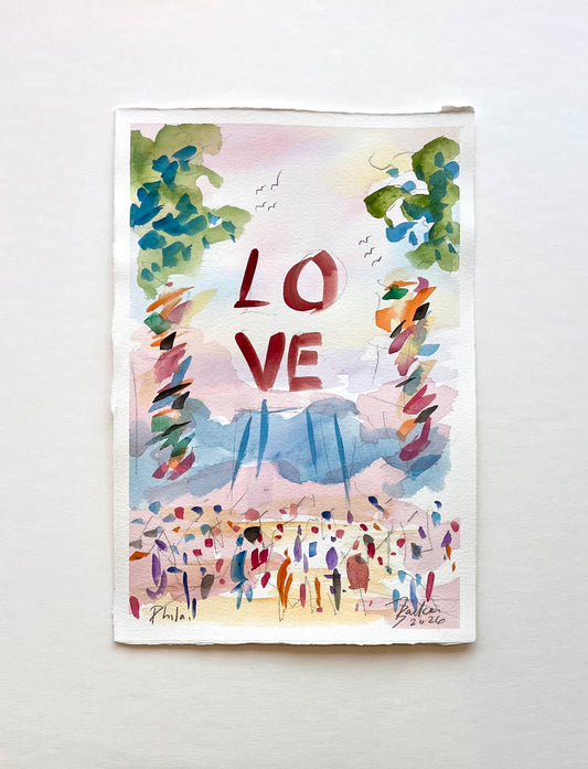 LOVE, Philadelphia XVI | 7.5 x 11