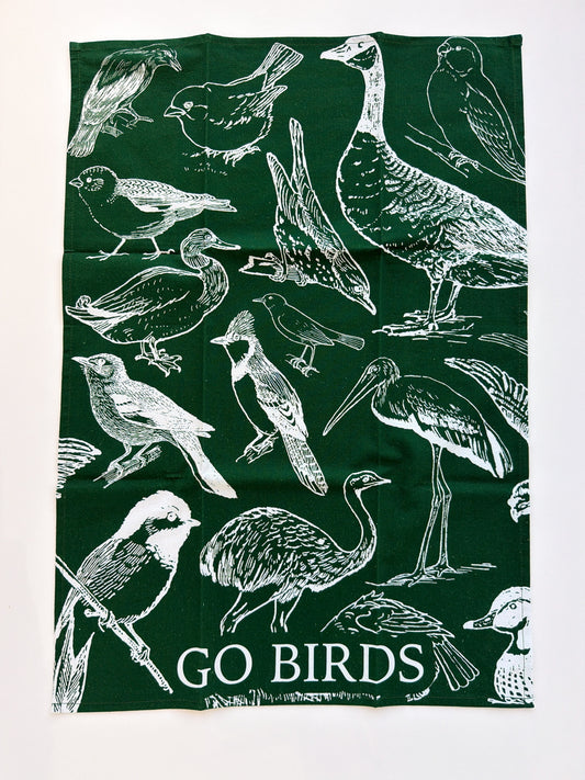 Go Birds Tea Towel