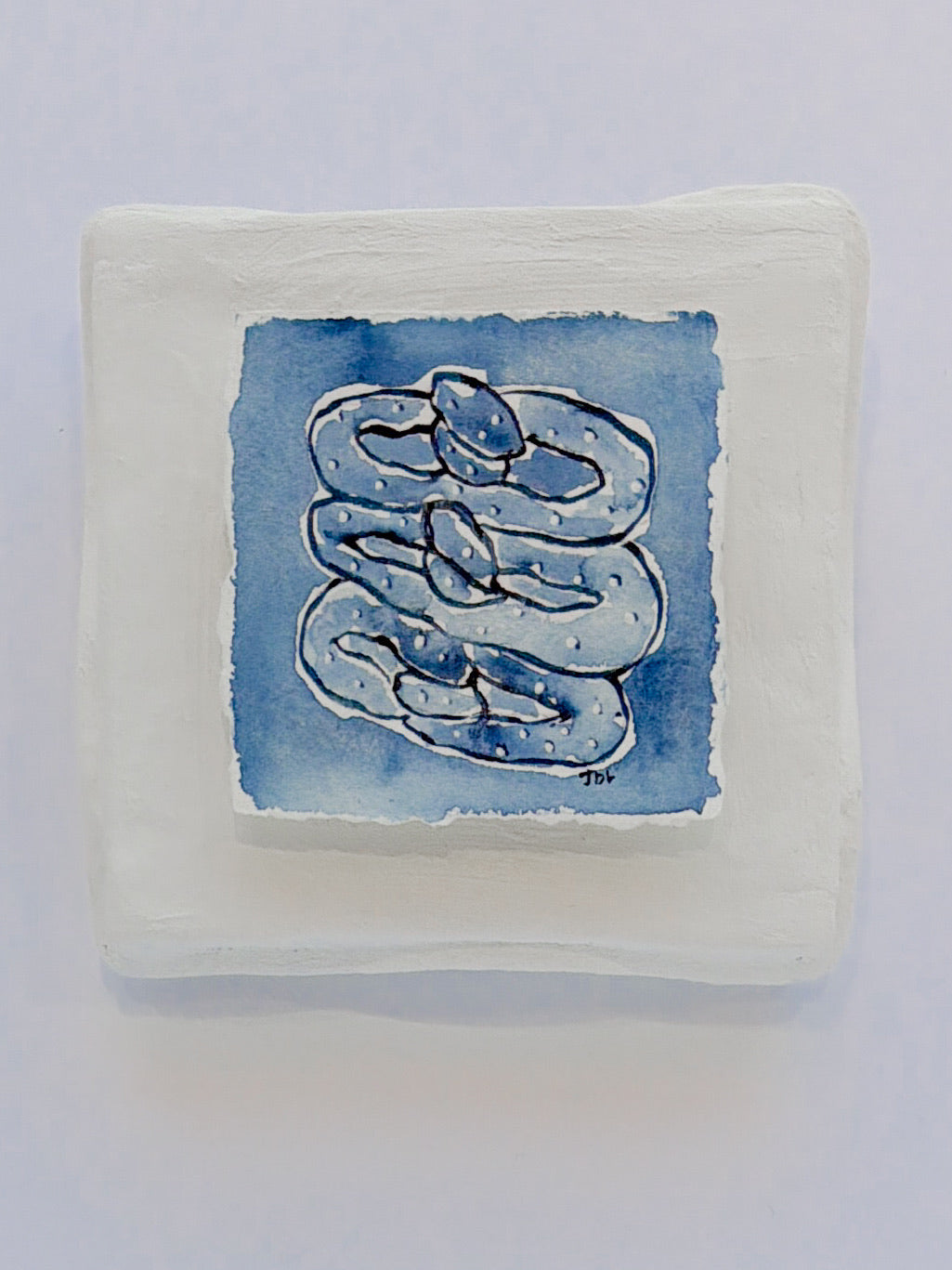 Plaster with Original Watercolor | Pretzels