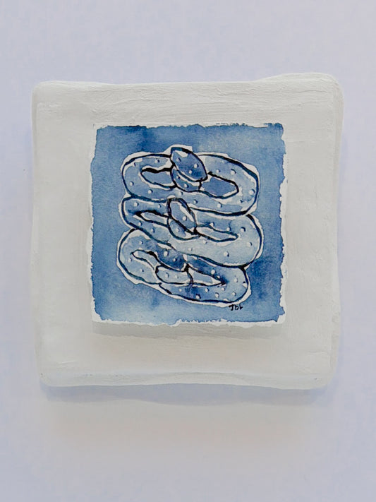 Plaster with Original Watercolor | Pretzels
