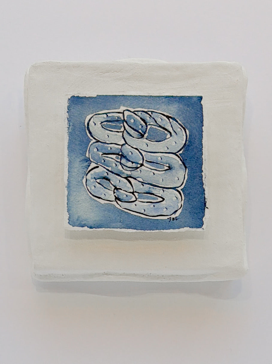 Plaster with Original Watercolor | Pretzels
