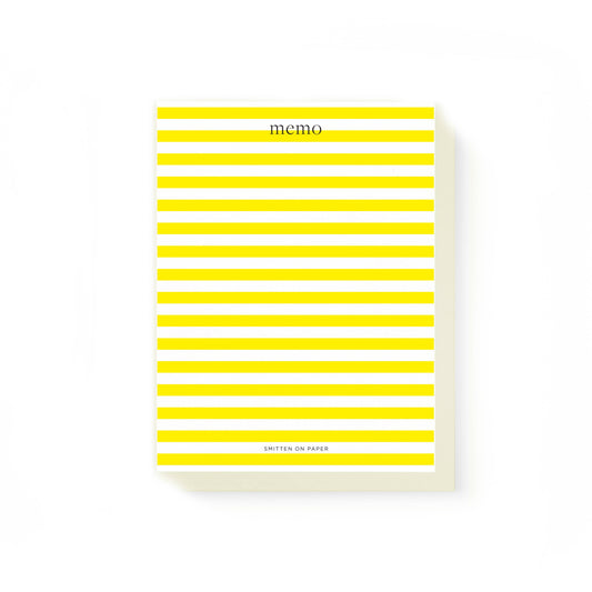 Yellow Stripe Chunky Notepad