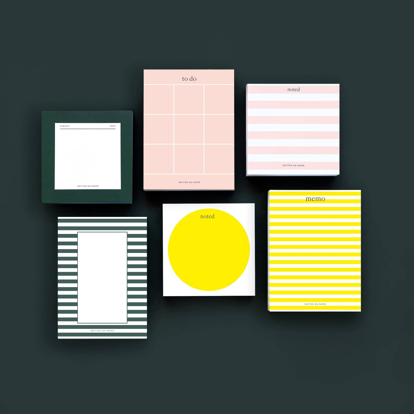 Yellow Stripe Chunky Notepad