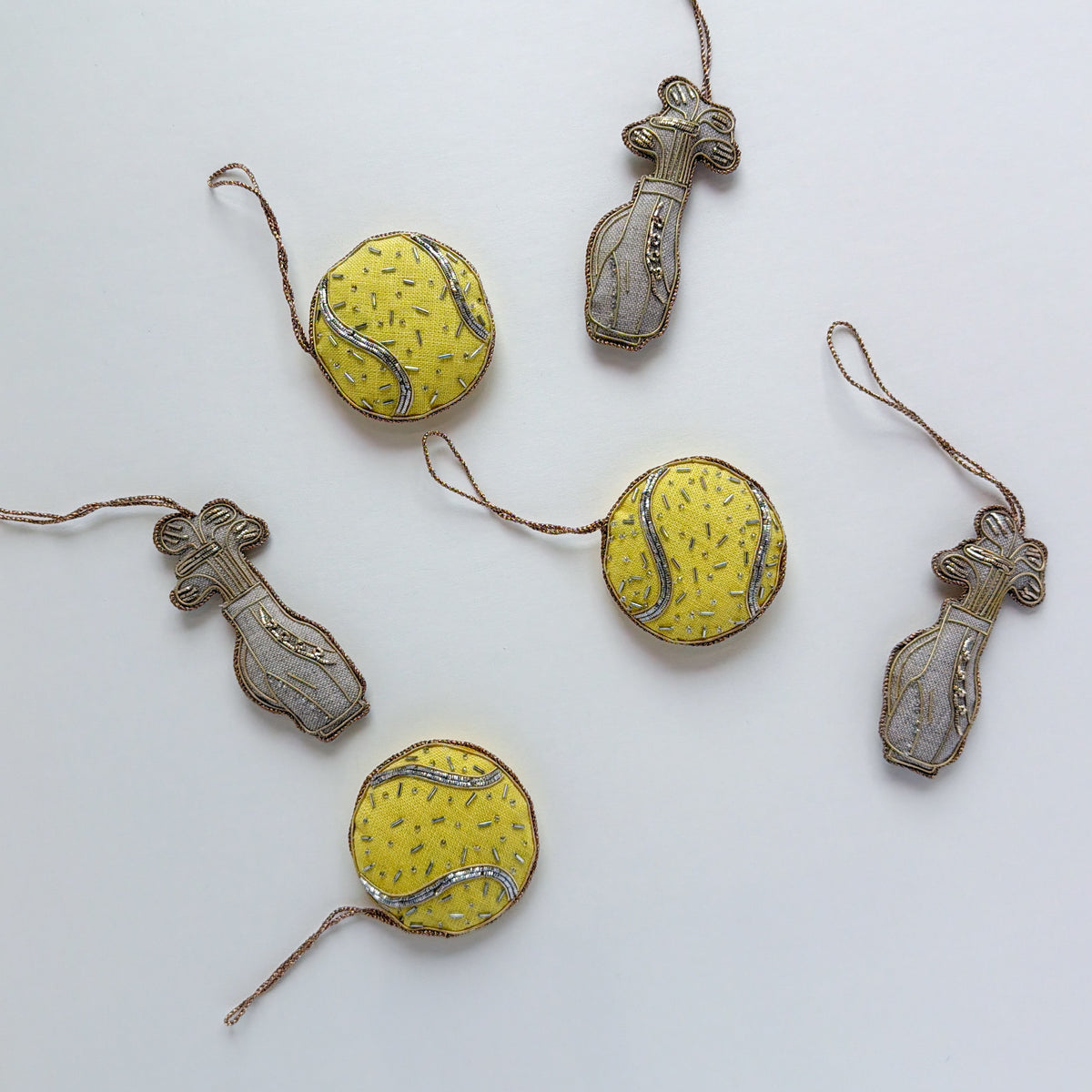 Handmade Irish Linen Golf Club Bag Ornament