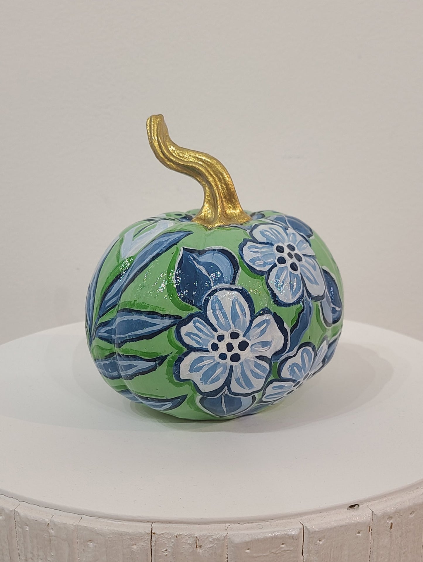 Jessica LoPresto |  Hand-painted Pumpkin Green