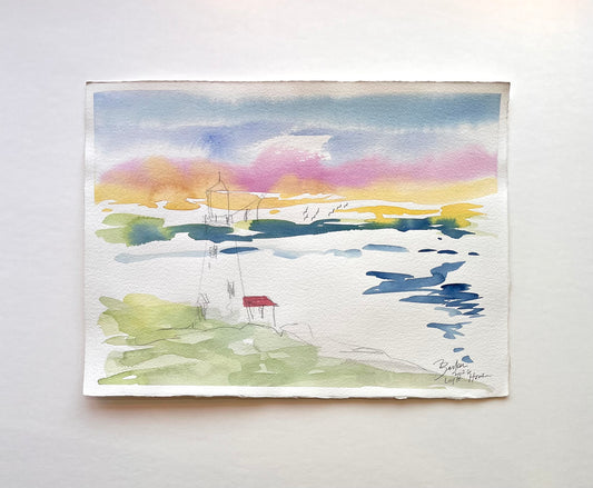 Jersey Shore, Lighthouse | 11 x 15