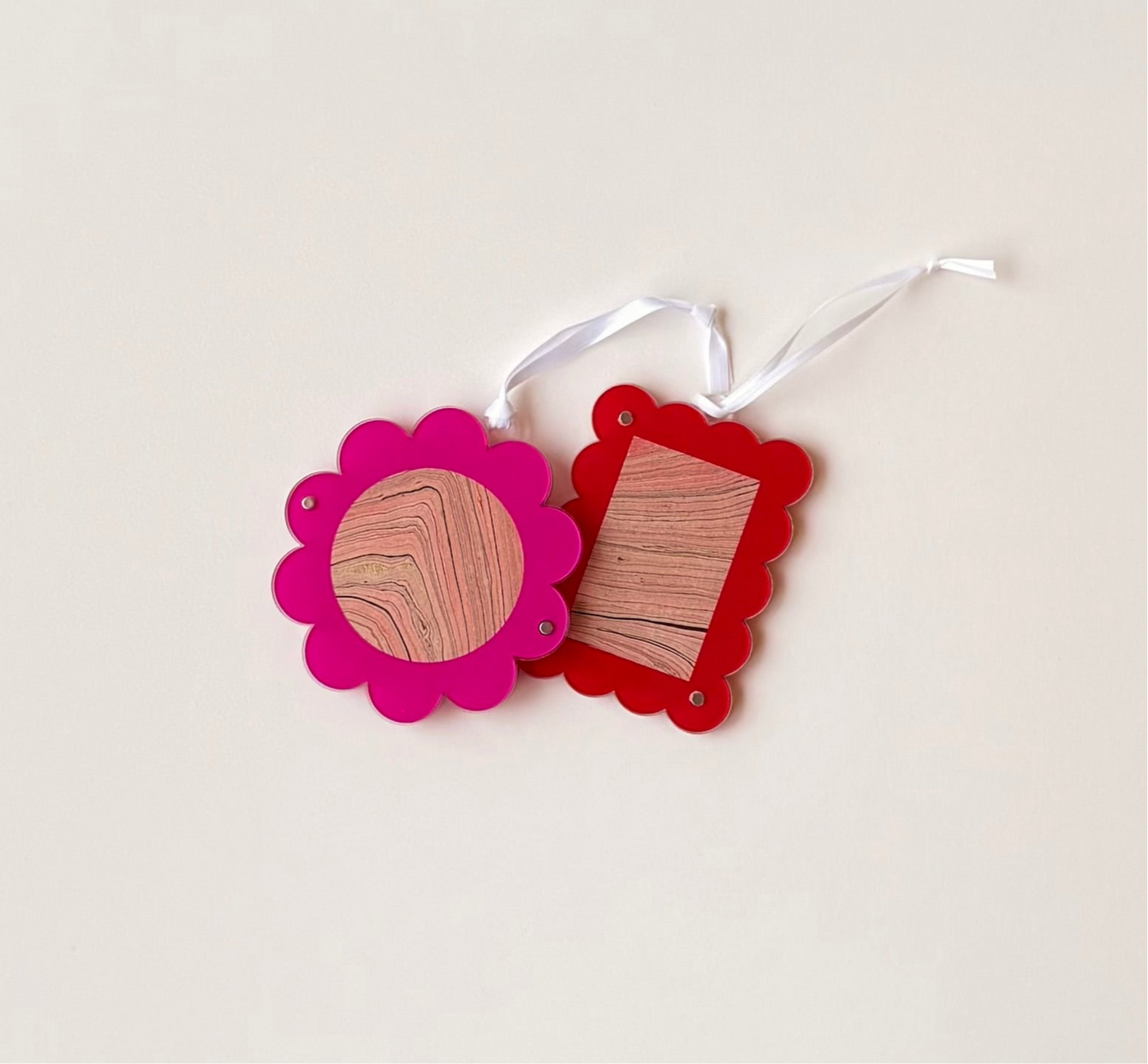 Acrylic Magnetic Ornament | Red