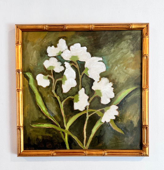 Tiny Le Blanc Fleur  |  12 x 12 (framed)