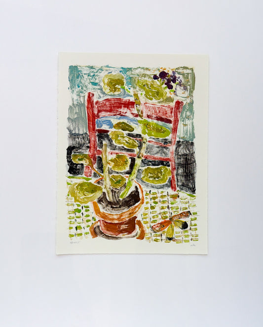 Red Chair No. 5 | 12 x 15