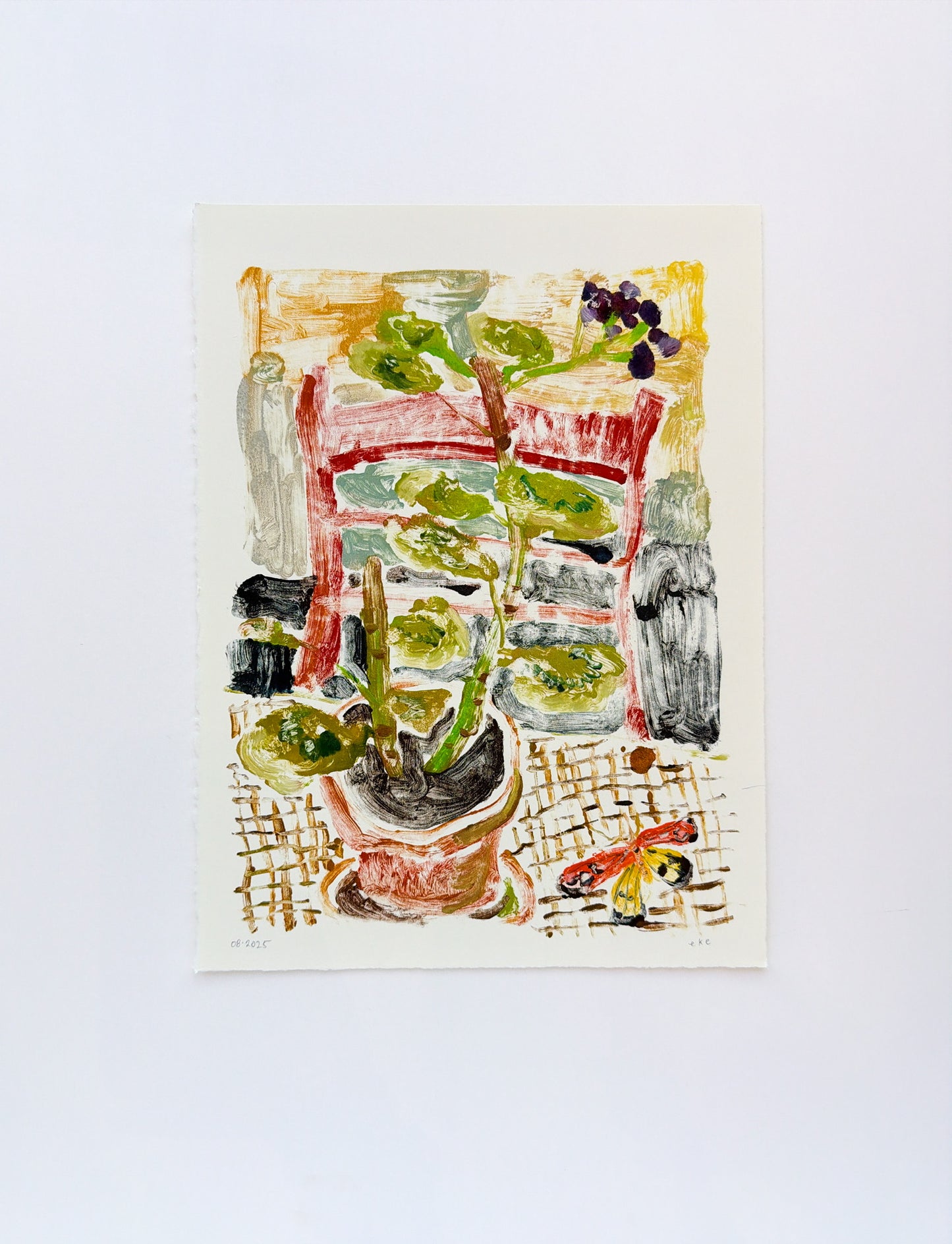 Red Chair No. 4 | 12 x 15