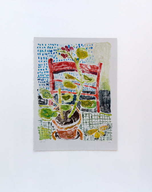 Red Chair No. 3 | 12 x 15