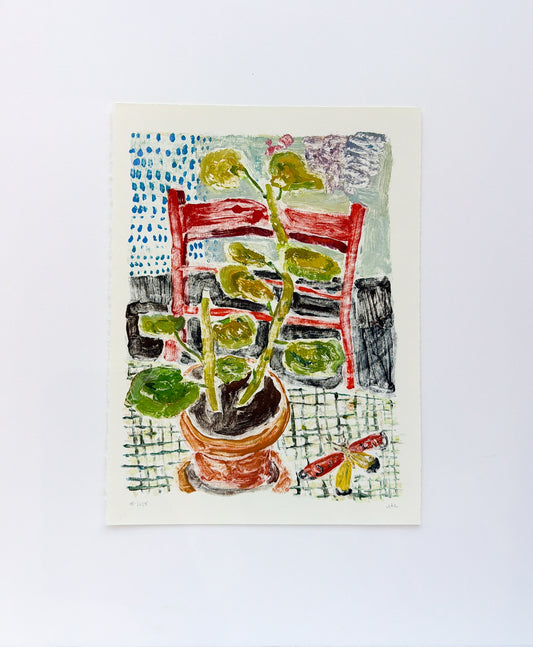 Red Chair No. 2 | 12 x 15