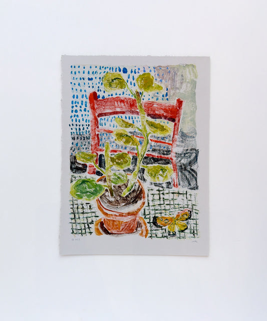 Red Chair No. 1 | 12 x 15