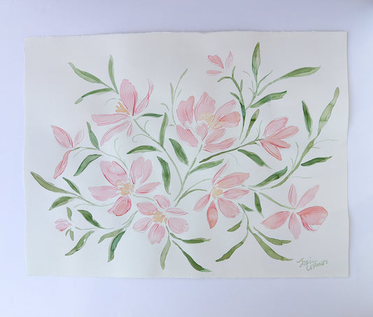 Pink Blossoms | 22 x 30