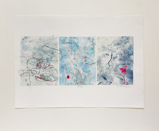 Follow the Line (Triptych) / One | 21 x 15
