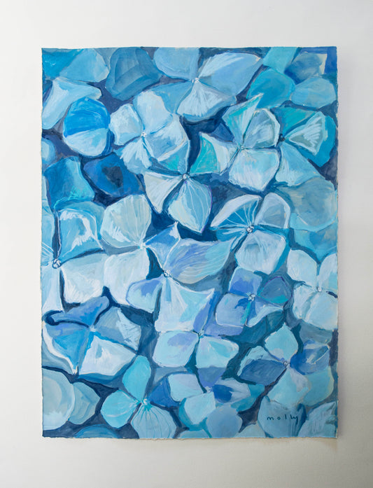 Closer Look Hydrangea Cerulean Blue | 18 x 24