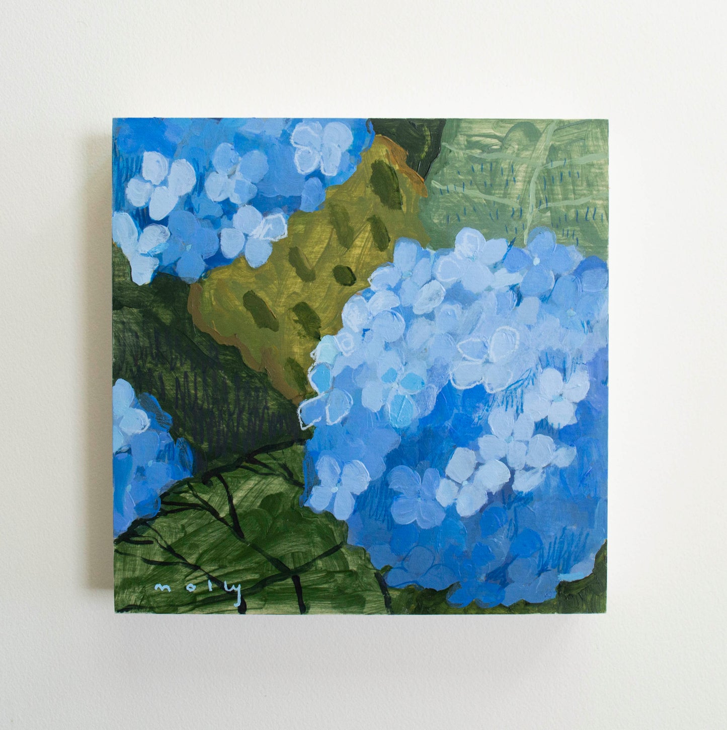 Deep Blue Hydrangea | 8 x 8