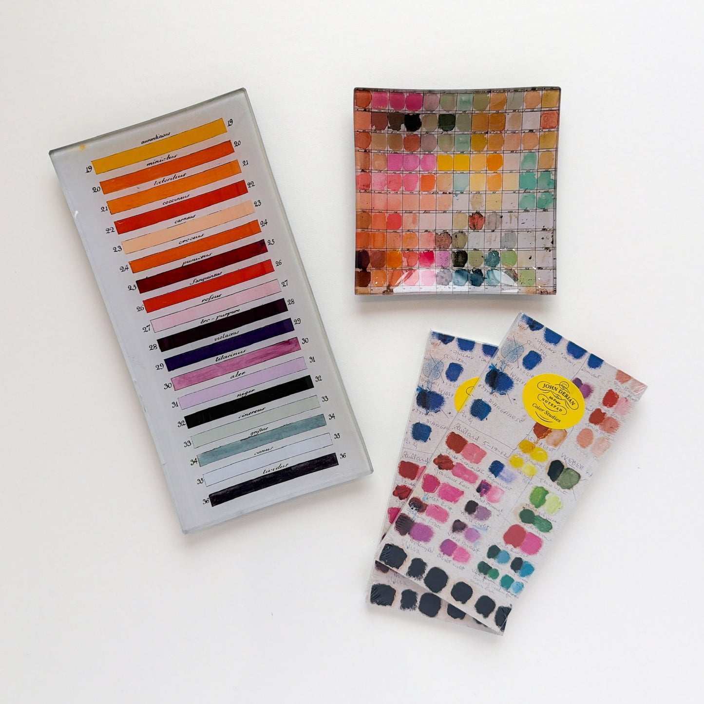 Paint Palette Decoupage Glass Tray