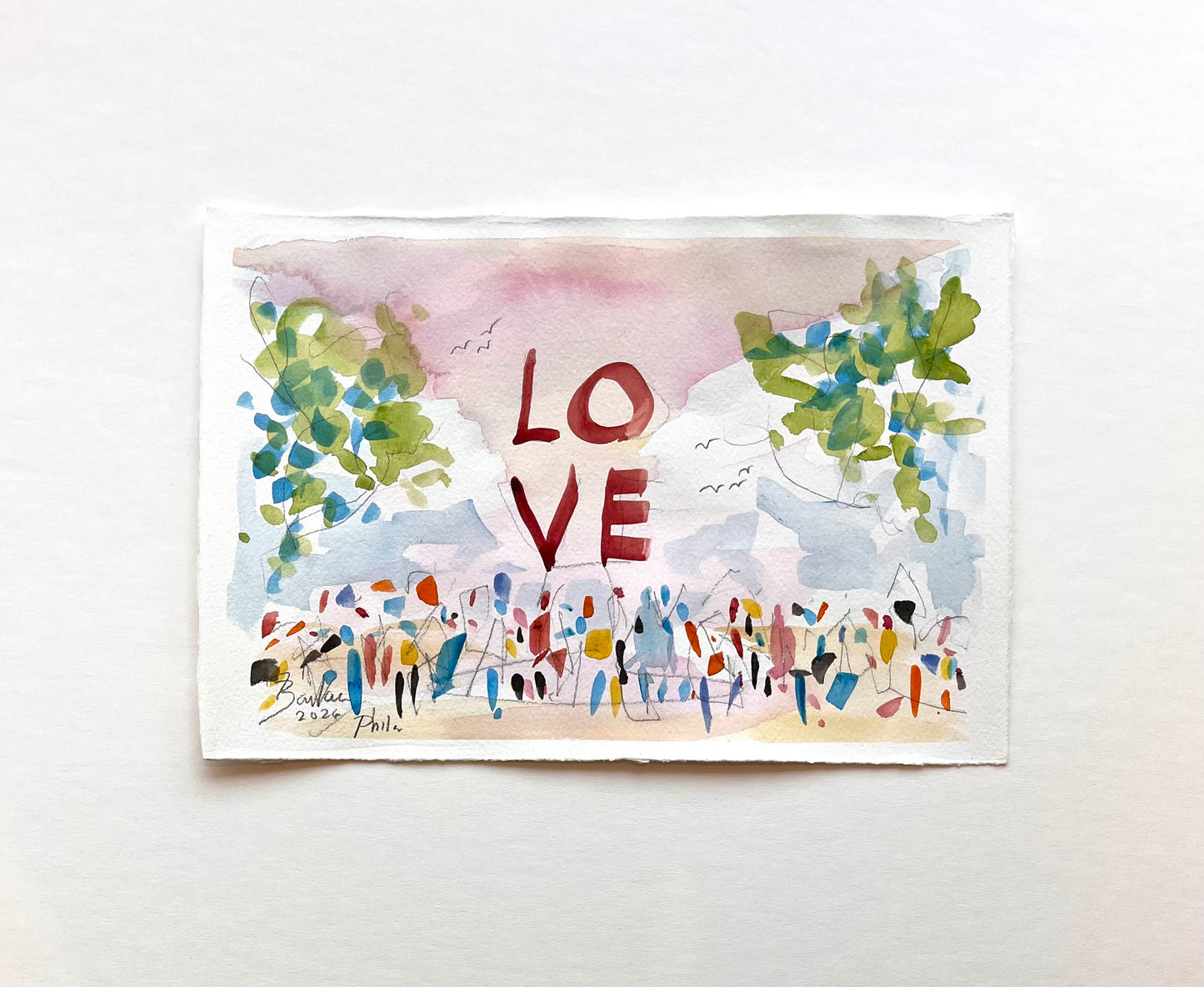LOVE, Philadelphia XV | 7.5 x 11