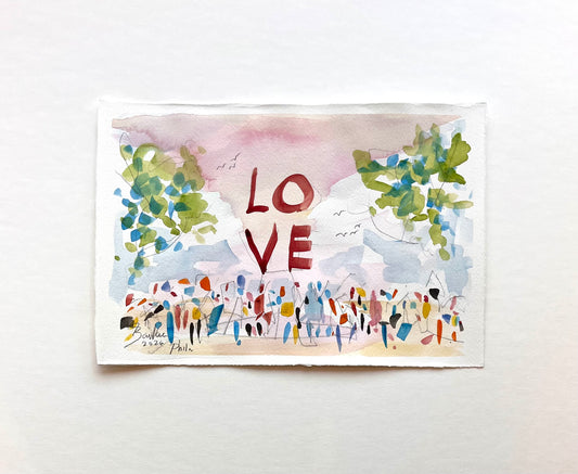 LOVE, Philadelphia XV | 7.5 x 11