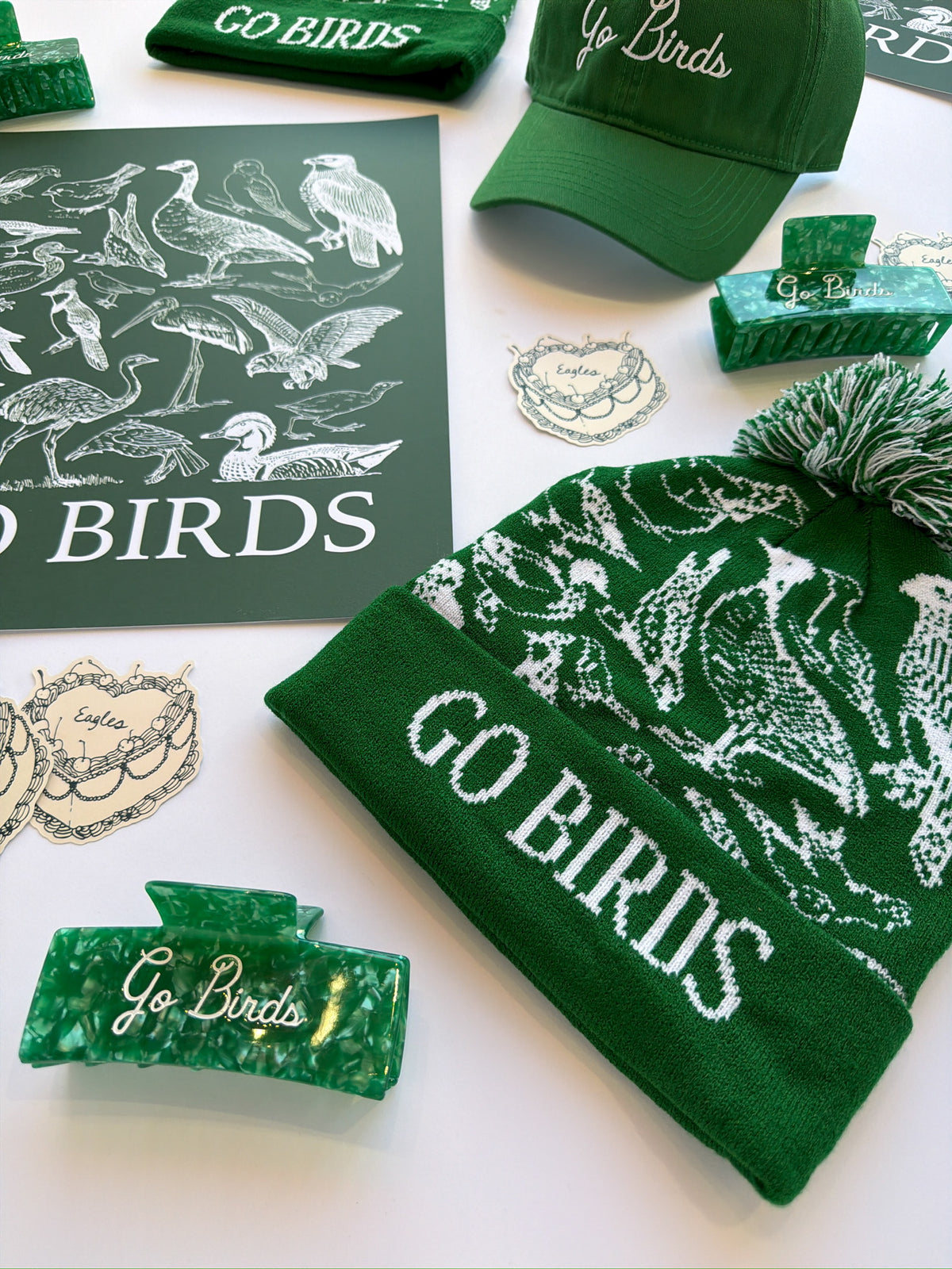 Go Birds Hair Claw Clip - PREORDER