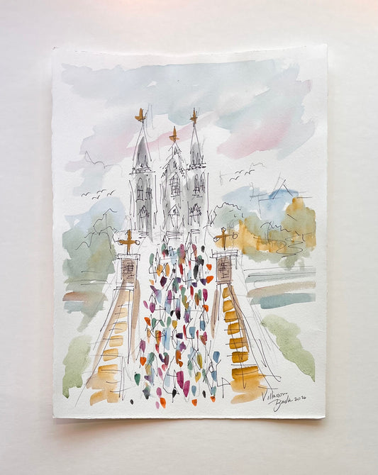 Villanova, Walking Bridge | 11 x 15