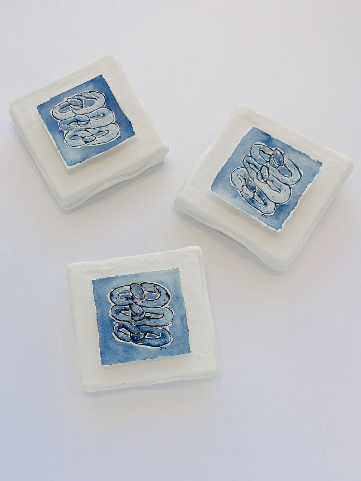 Plaster with Original Watercolor | Pretzels