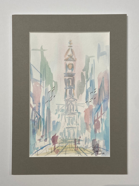 City Hall | Philadelphia Watercolor  | 7.5 x 11
