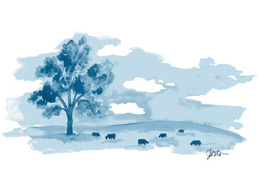 Watercolor Print | Newtown Road