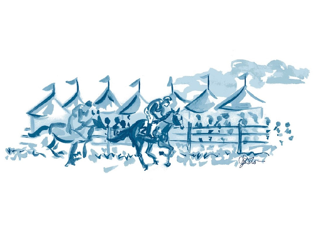 Watercolor Print | The Races