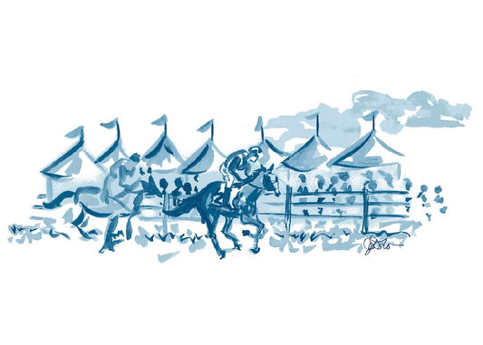 Watercolor Print | The Races