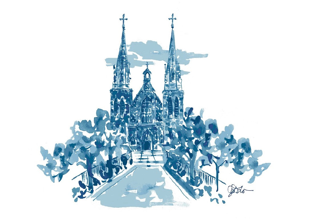 Watercolor Print | Villanova, PA