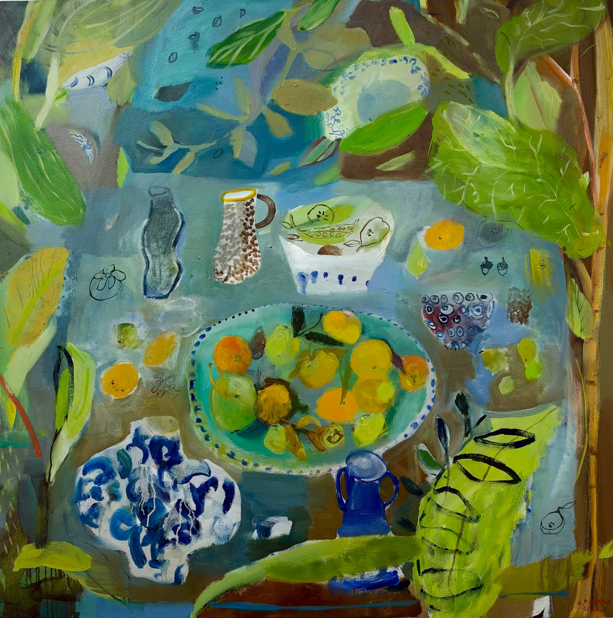 Bowl of Oranges | 42 x 42