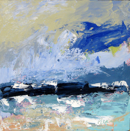 Blue Surge  |  18 x 18