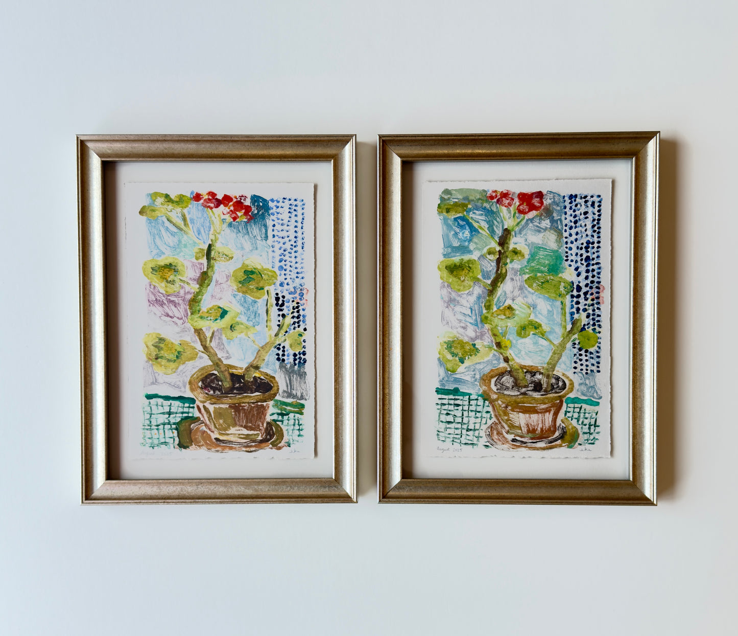 Potted Geranium No. 1  | 12 x 15