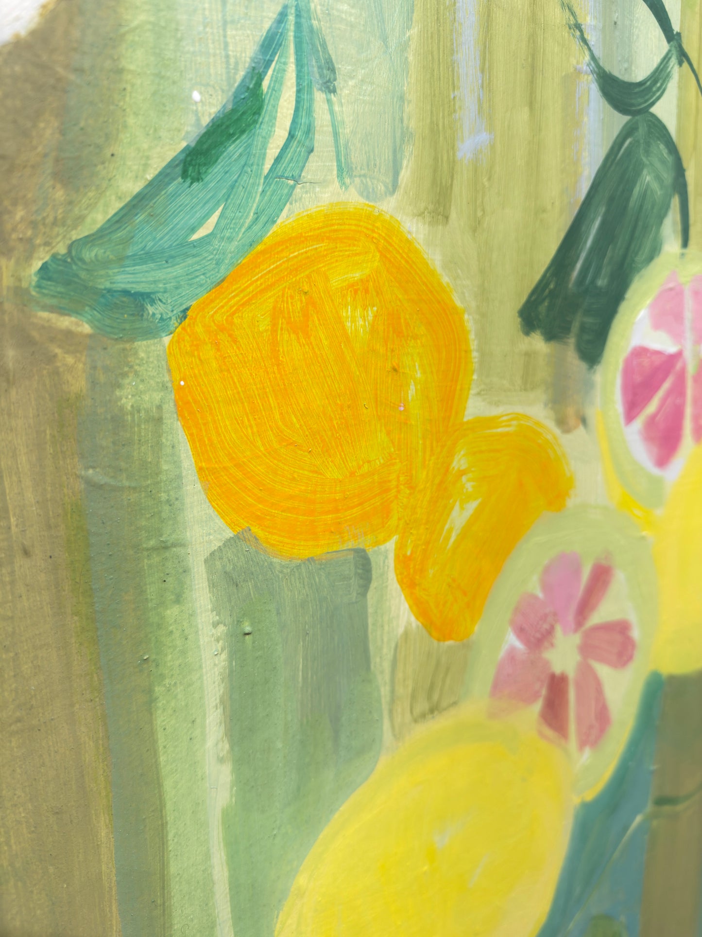 Citrus + Flowers  |  36 x 48