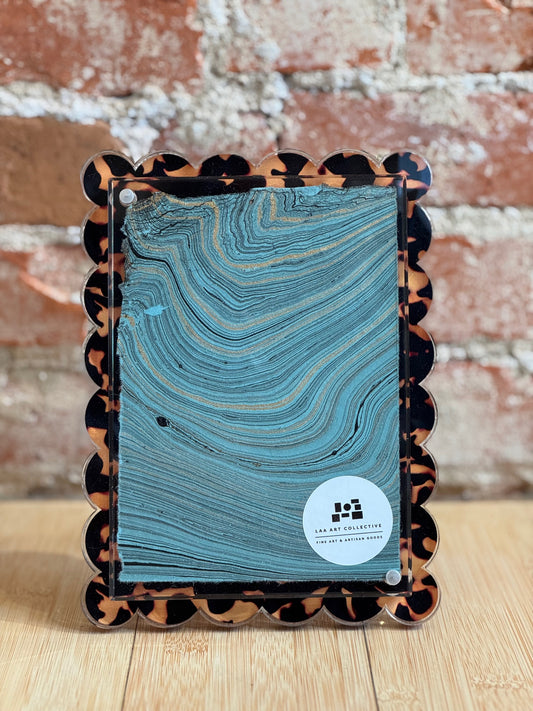 Tortoise Scallop Acrylic Frame