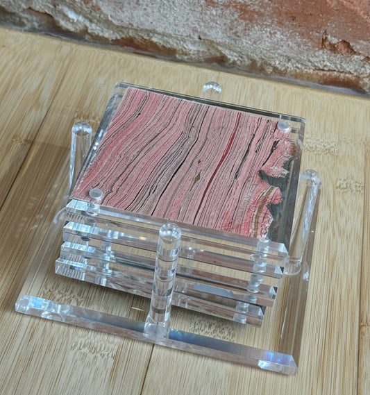 Acrylic Drink Coaster Set  |  4 x 4