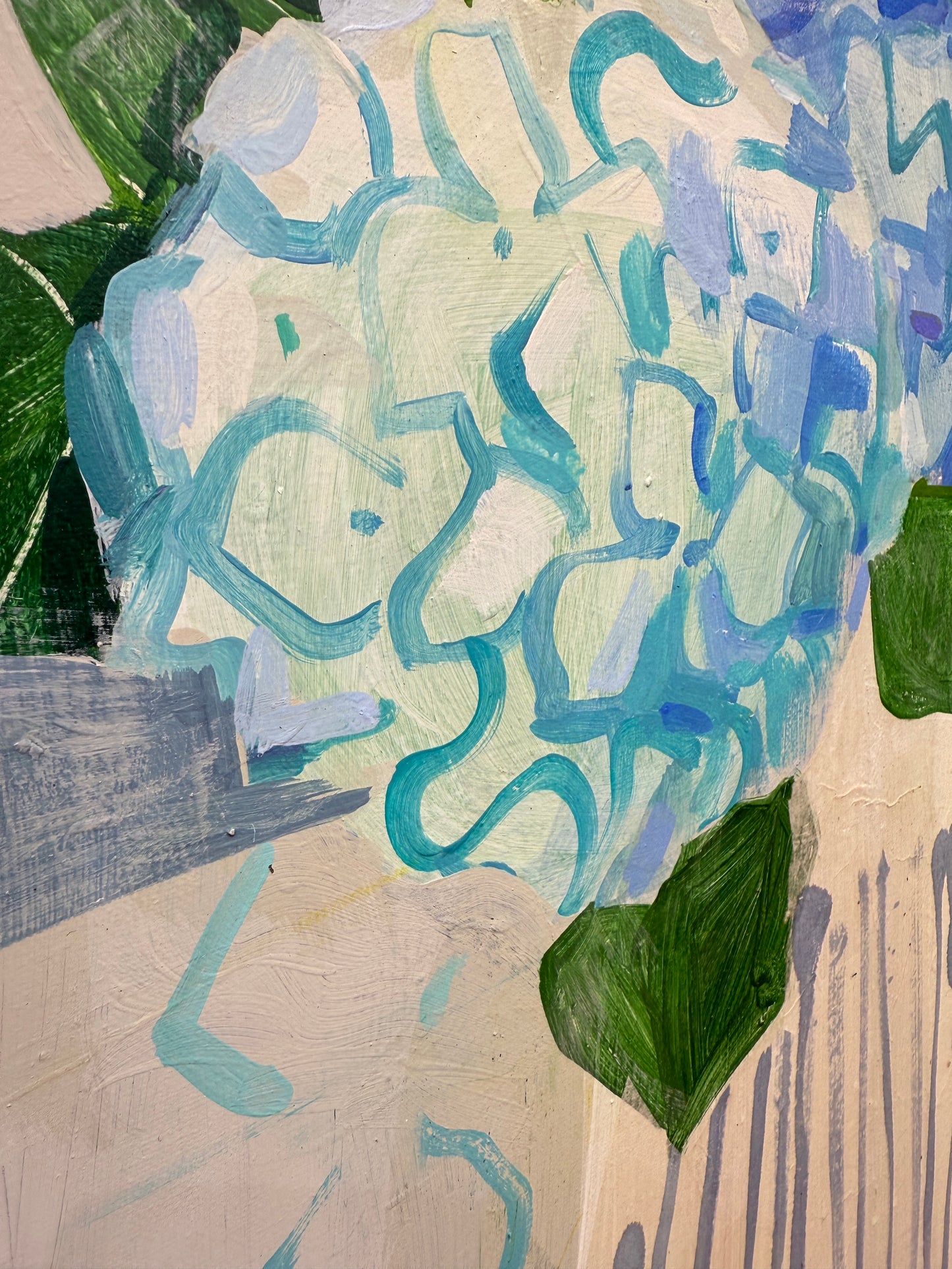3 Hydrangeas in Pottery  |  24" x 20"