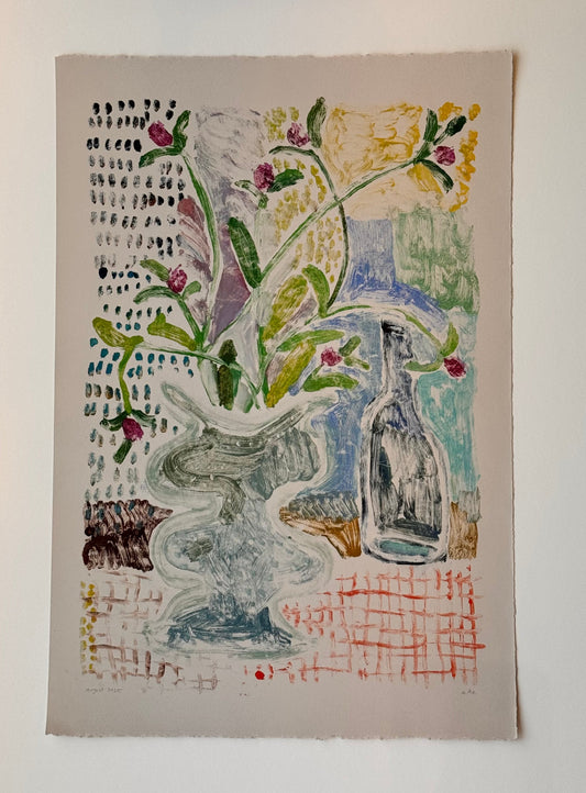 Blue Wavy Vase No. 2 | 15" x 22"