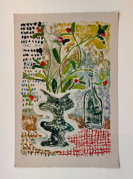 Blue Wavy Vase No. 1 | 15" x 22"