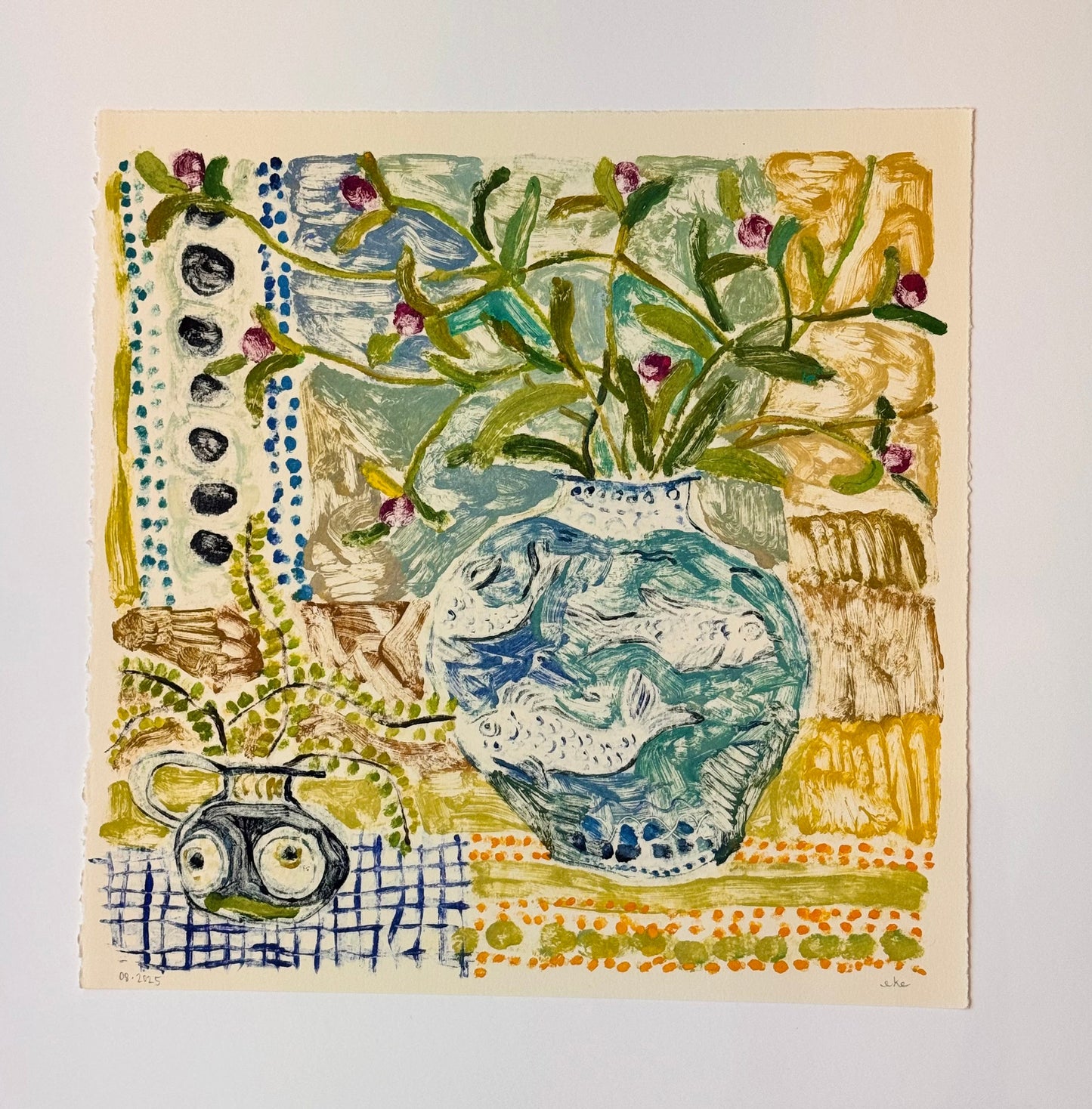 Fish Bowl No. 3 | 15" x 15"