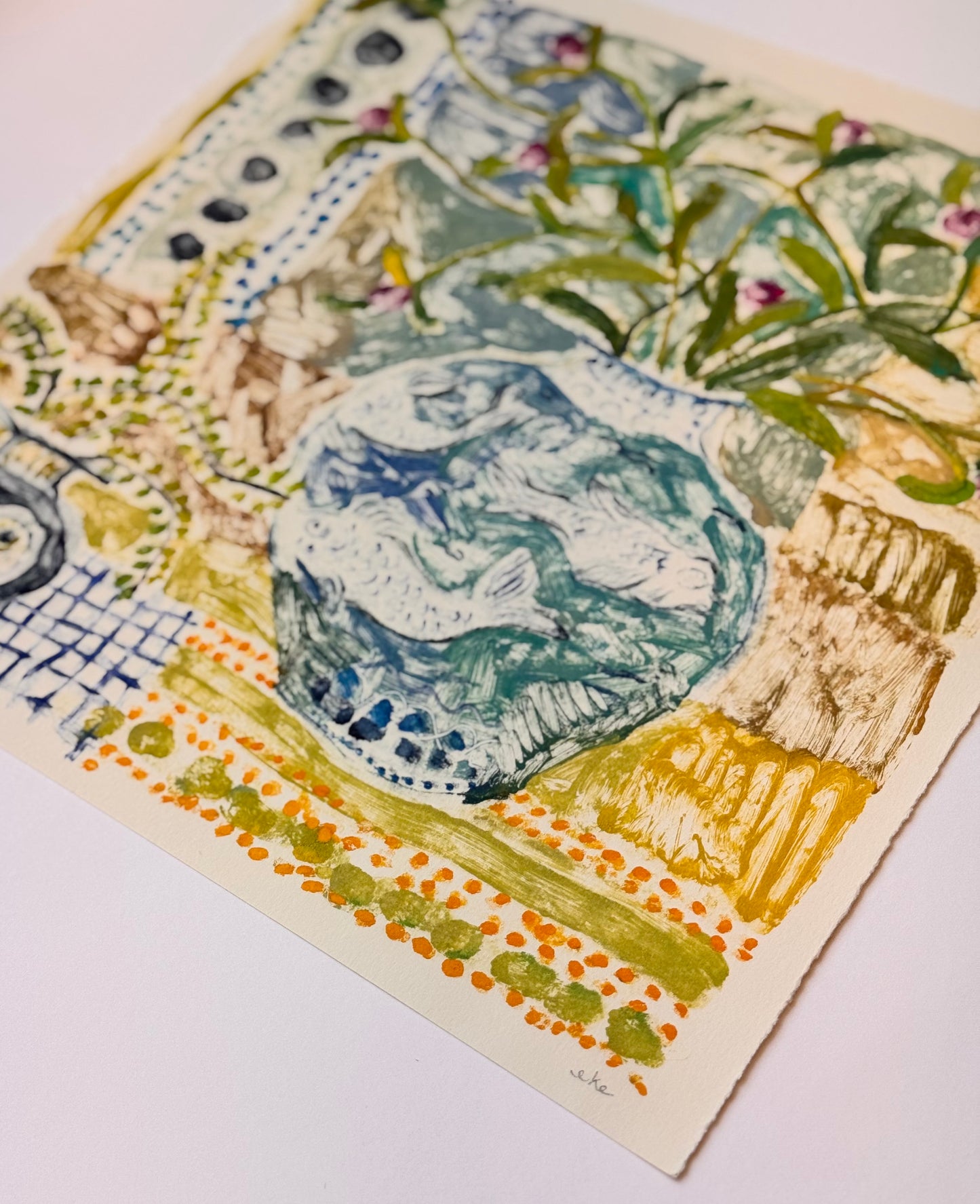 Fish Bowl No. 3 | 15" x 15"